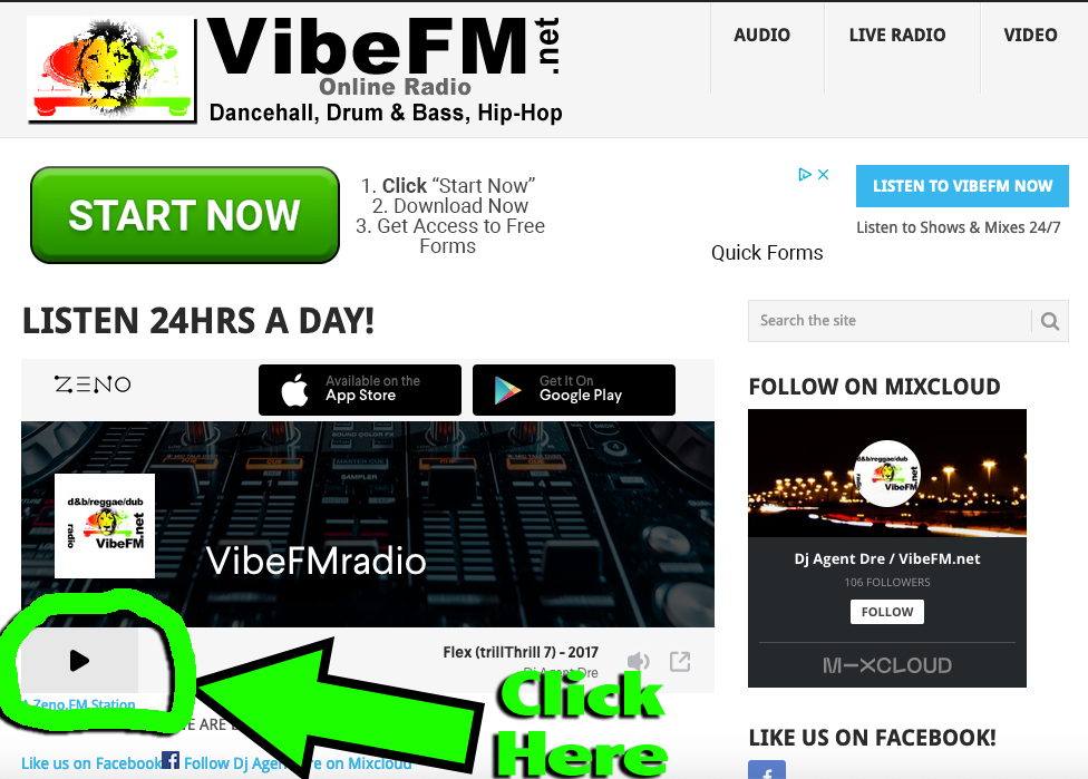 Vibe FM Live Audio Streaming - powered by NetDynamix - www.netdynamix.co.za