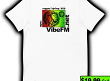 vibefm white tee shirt for sale 19.99